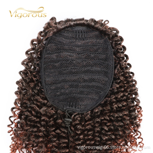 New Fashion Darling Wholesale Lowest Price Fiber Wigs Jerry Curly For Women Extension Ombre Braiding Hair Synthetic
